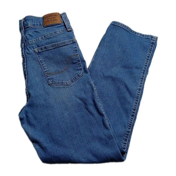 Levi's Denim - LEVI STRAUSS SIGNATURE Heritage High-Rise Distressed Straight Jeans